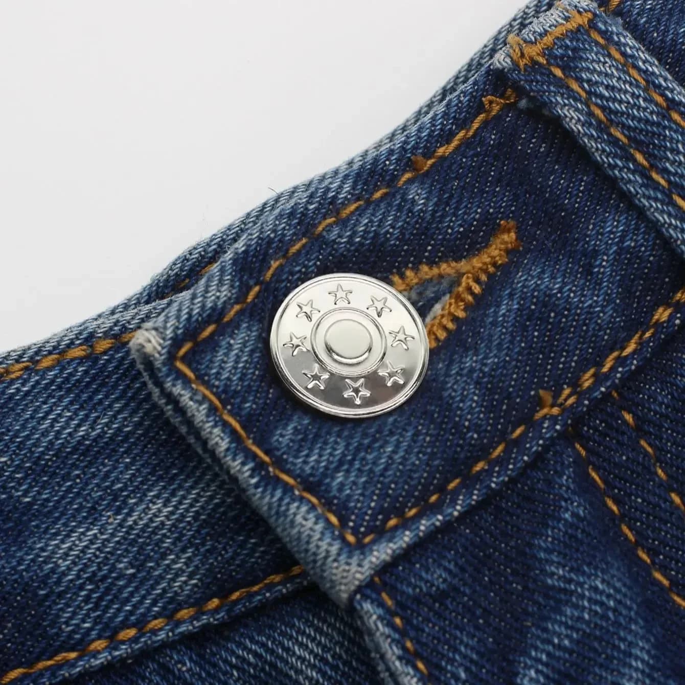 GracePure Sew-Free Vintage Metal I-Buttons Adjustable thumbnail 2